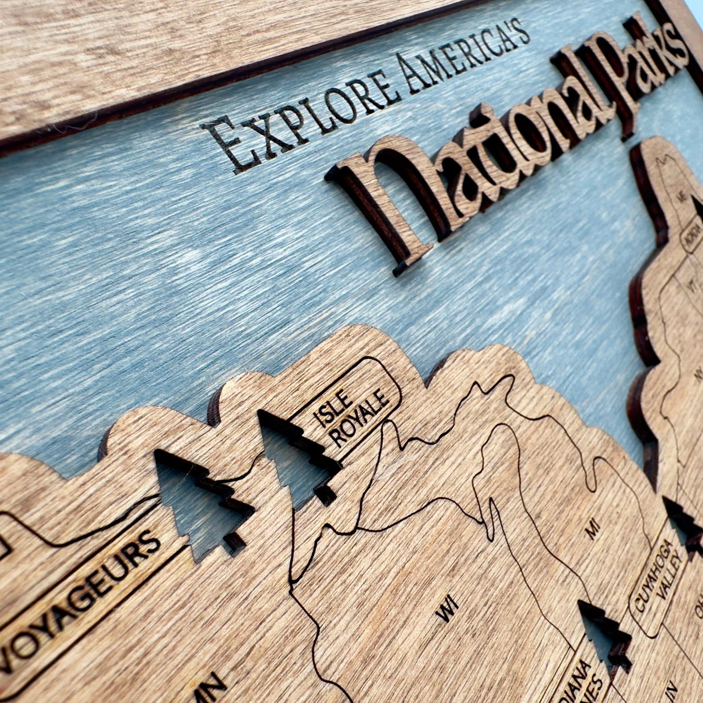 Custom USA National Parks Travel Map