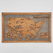 Custom USA National Parks Travel Map
