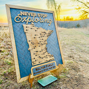 Custom Minnesota State Parks Travel Map