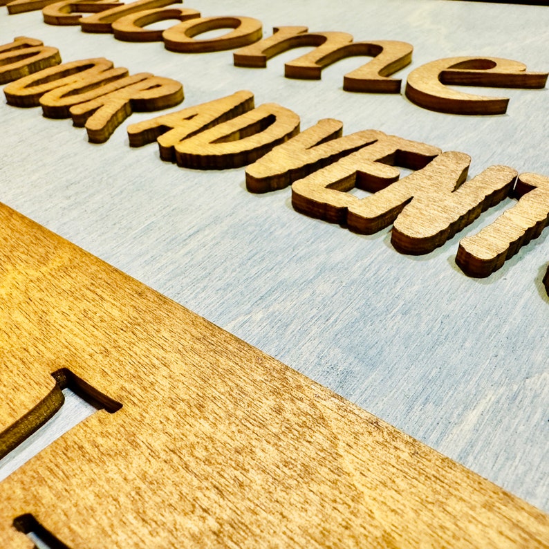 Custom National Parks Family Name Sign