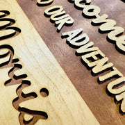 Custom National Parks Family Name Sign