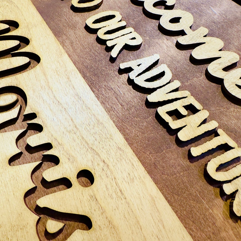 Custom National Parks Family Name Sign