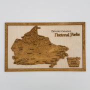 Custom Canadian National Parks Travel Map