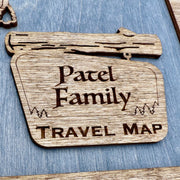 Custom Canadian National Parks Travel Map