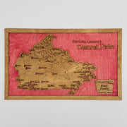 Custom Canadian National Parks Travel Map