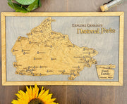 Custom Canadian National Parks Travel Map