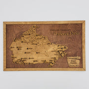 Custom Canadian National Parks Travel Map