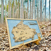 Custom Canadian National Parks Travel Map