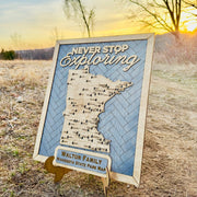 Custom Minnesota State Parks Travel Map