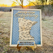 Custom Minnesota State Parks Travel Map