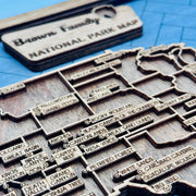 Layered USA National Parks Checklist Map